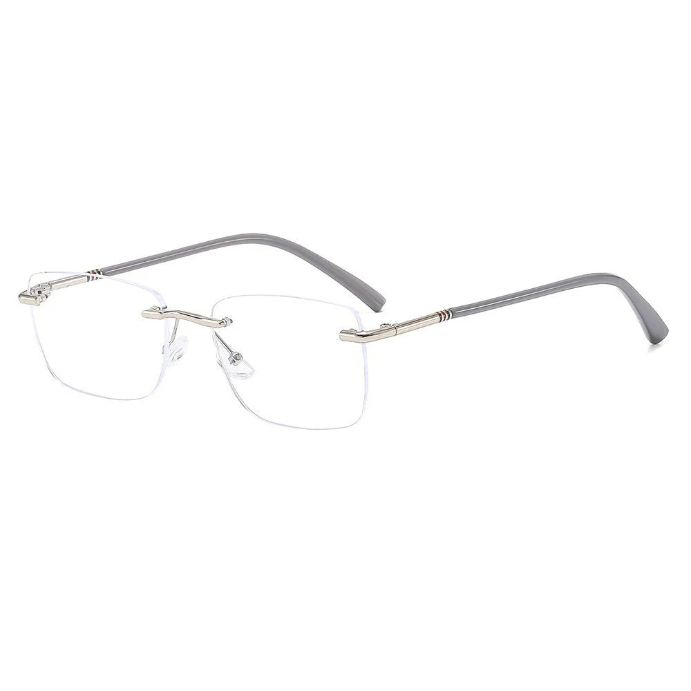 Diamond Rimless Blue Light Blocking Reading Glasses (Brand Selection)