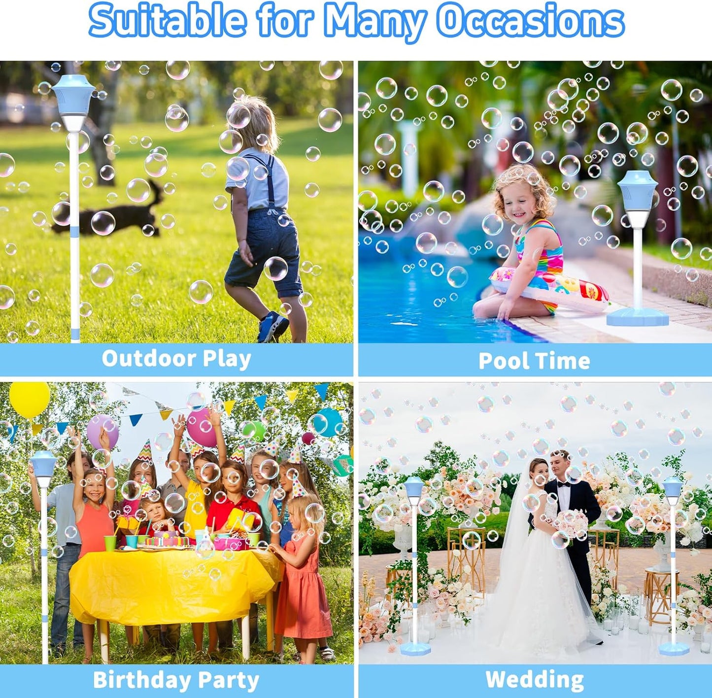 ⏰Last Day Promotion 49% 🔥Kids Automatic Bubble Machine with Lights & Music