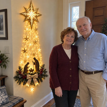 ✝️ Bethlehem Star of FaithTM – Lighted Nativity Wall Decor