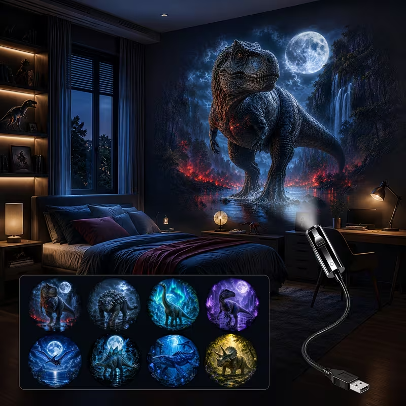 🎃🎄 Plug-and-Play HD Christmas/Halloween/Starry Sky Projector