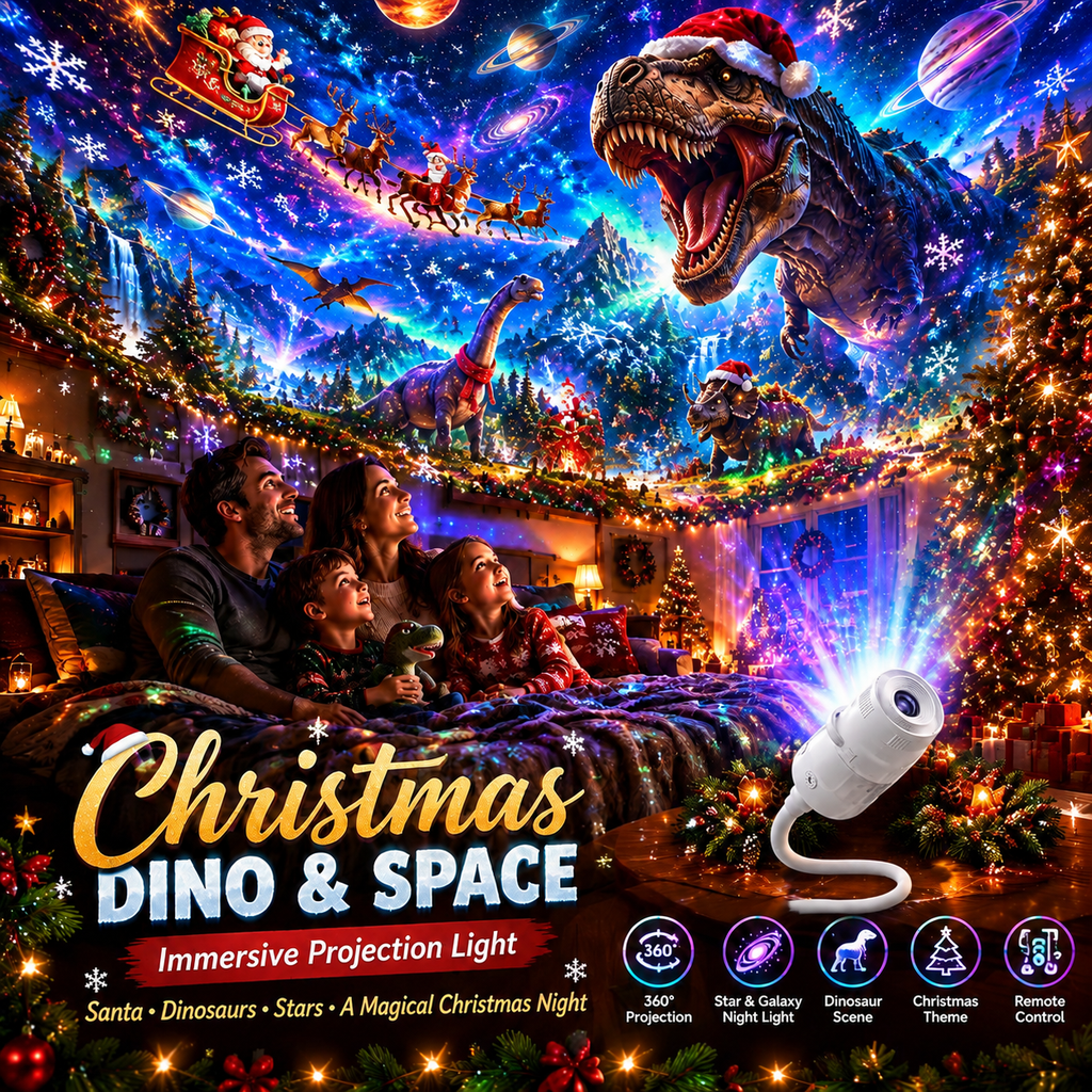 🎃🎄 Plug-and-Play HD Christmas/Halloween/Starry Sky Projector