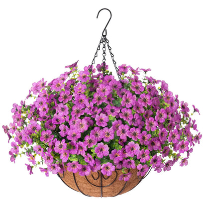 Last Day Promotion! 🔥 Simulated Hanging Flower Basket🌸 No Watering, No Wilting💧—Just a Picture Perfect Home Every Single Day.
