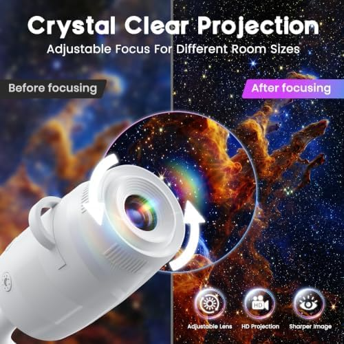 🎃🎄 Plug-and-Play HD Christmas/Halloween/Starry Sky Projector
