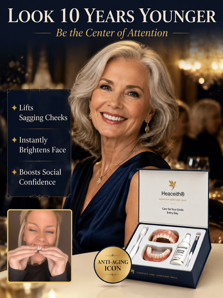 【10-Min Smile Fit】 Premium Denture Solution, No Dental Glue Needed