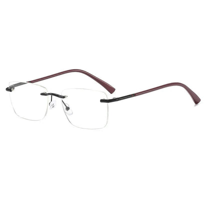 Diamond Rimless Blue Light Blocking Reading Glasses (Brand Selection)