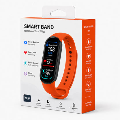 🏆 2026 Pryxo™ M9 Non-Invasive Smart Band 📈12 health reports - No-Prick