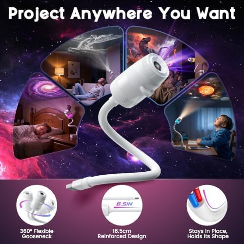 🎃🎄 Plug-and-Play HD Christmas/Halloween/Starry Sky Projector