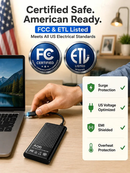 Portable high-speed and large-capacity solid-state drive