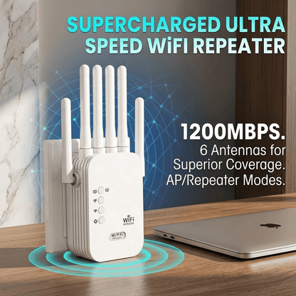 The Velocity Prime: 1200Mbps Ultra-Speed WiFi Repeater