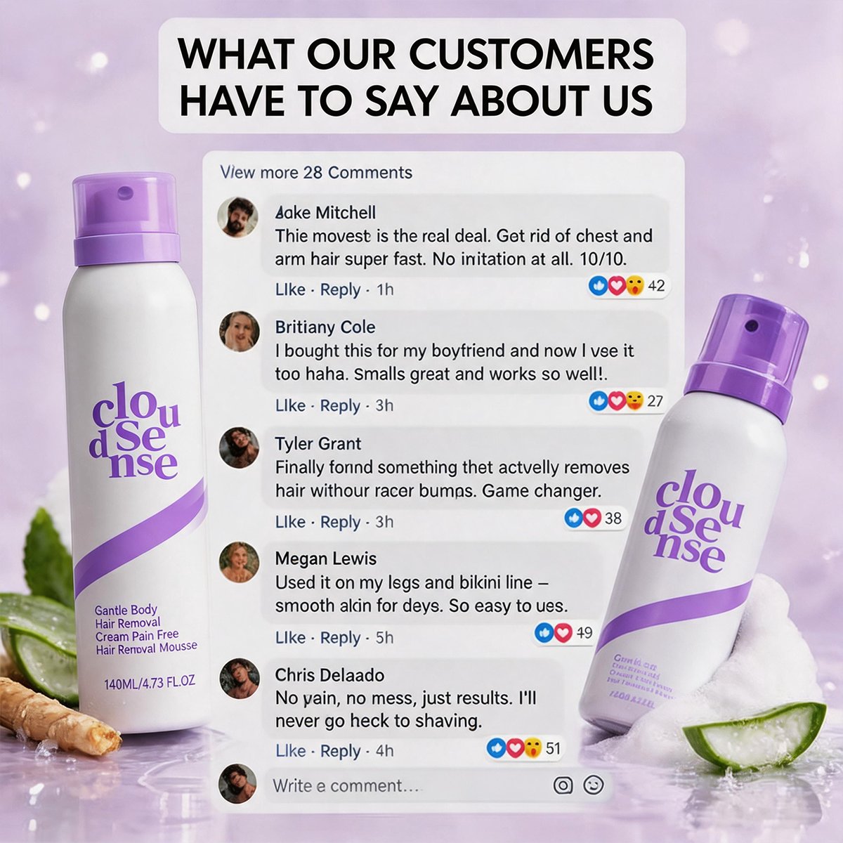 🔥Last Day 49% OFF -  Koas Hair Removal Mousse Hypoallergenic formula 🌿💧