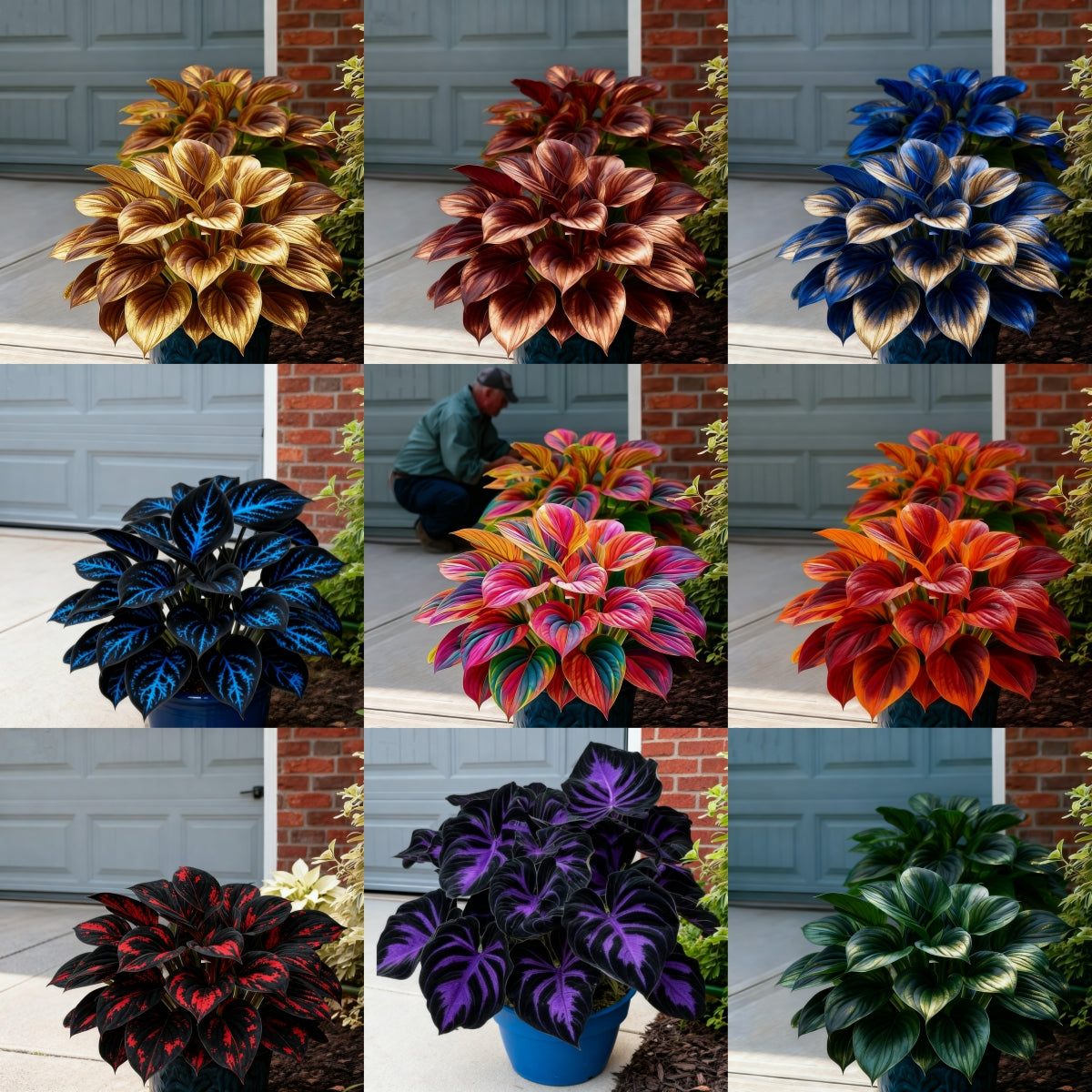⏰Last Day Promotion 40% 🌈🔥 Limited Edition Rainbow Flame Hostas -Rare Multicolor Foliage, Exclusive to Our Store 🌸