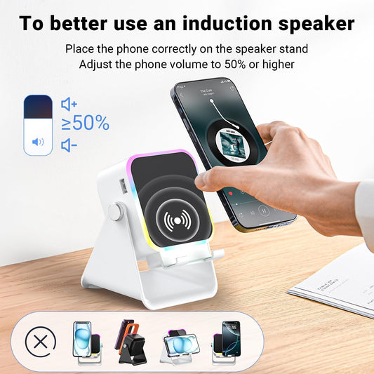 ⏰Last Day Promotion 49% 🔥Wireless Induction Audio Speaker Stand