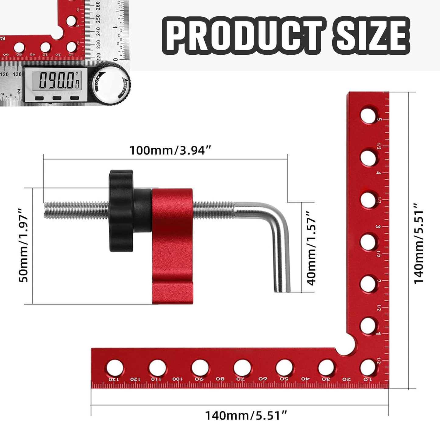 ⏰Last Day Promotion 49% 🔥 90 Degree Positioning Squares Right Angle Clamps（3 Pack)