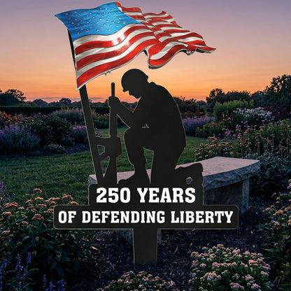 💥🔥 Limited time 57% OFF! First 50 pieces enjoy 57% off! 🔥💥 ✨🇺🇸🗽 Metal Garden Stake – 🎖️ 250 Years of Defending Liberty