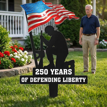 💥🔥 Limited time 57% OFF! First 50 pieces enjoy 57% off! 🔥💥 ✨🇺🇸🗽 Metal Garden Stake – 🎖️ 250 Years of Defending Liberty