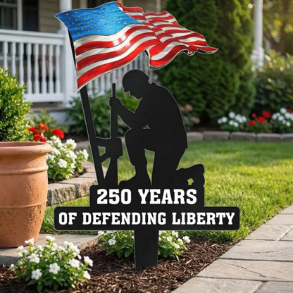 💥🔥 Limited time 57% OFF! First 50 pieces enjoy 57% off! 🔥💥 ✨🇺🇸🗽 Metal Garden Stake – 🎖️ 250 Years of Defending Liberty