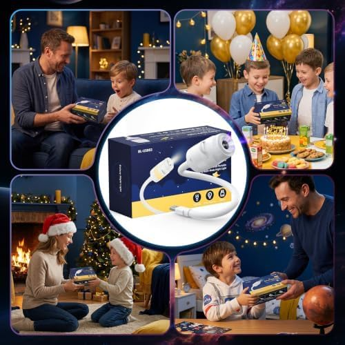 🎃🎄 Plug-and-Play HD Christmas/Halloween/Starry Sky Projector