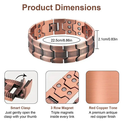 Copper Magnetic Bracelet – Relieve Fatigue And Promote Blood Circulation