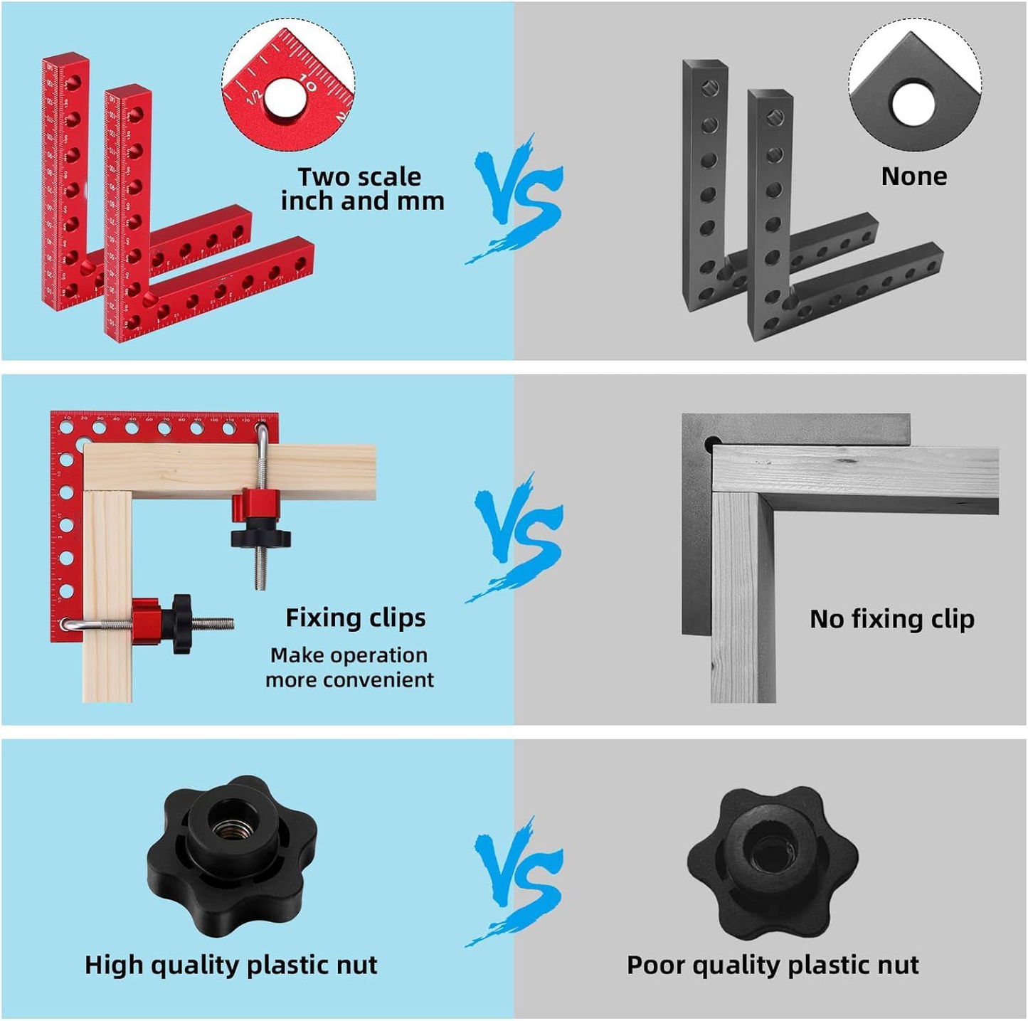 ⏰Last Day Promotion 49% 🔥 90 Degree Positioning Squares Right Angle Clamps（3 Pack)
