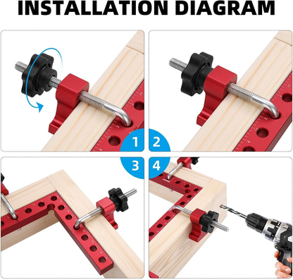 ⏰Last Day Promotion 49% 🔥 90 Degree Positioning Squares Right Angle Clamps（3 Pack)
