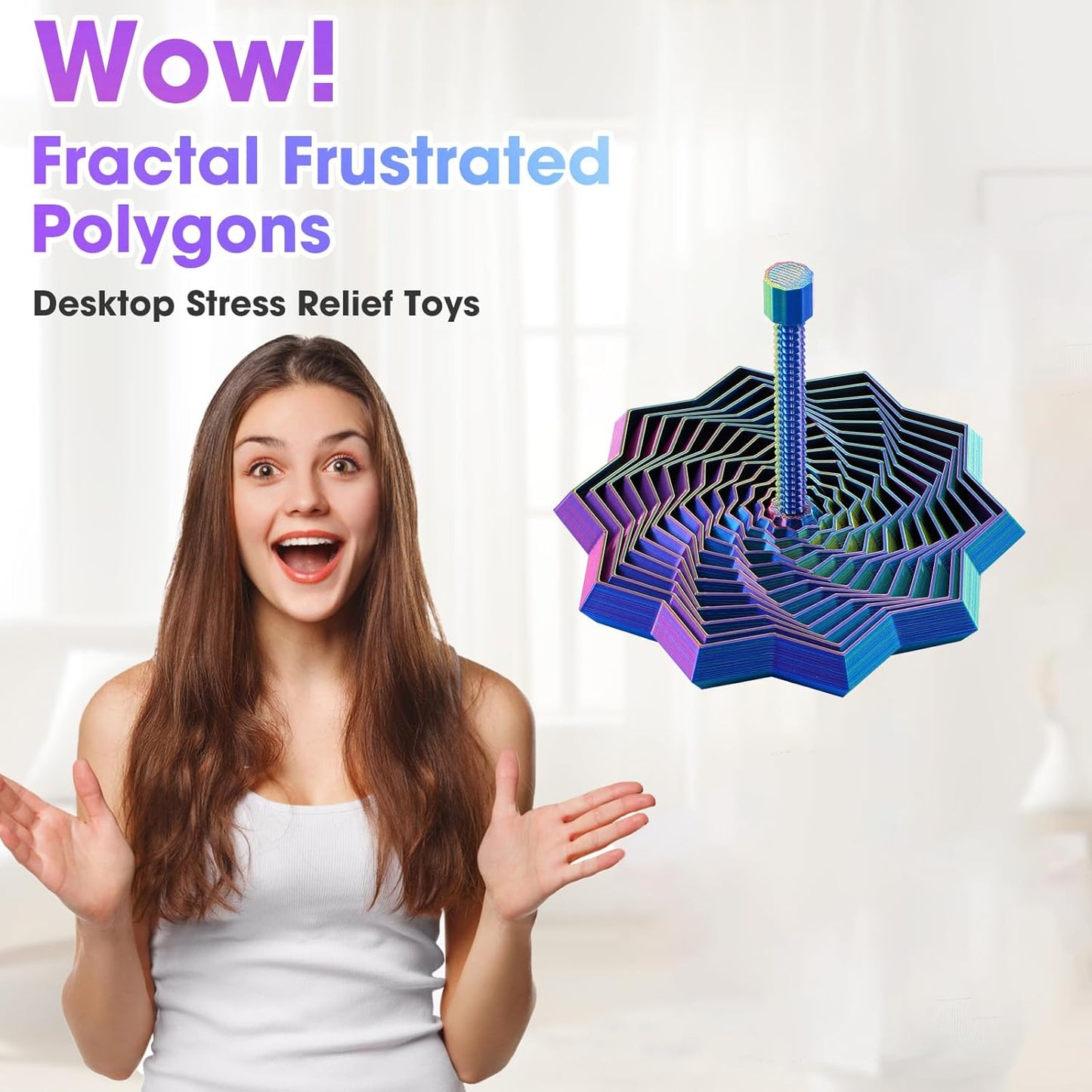 3D Printed Handheld Star Sensory Fidget Toy