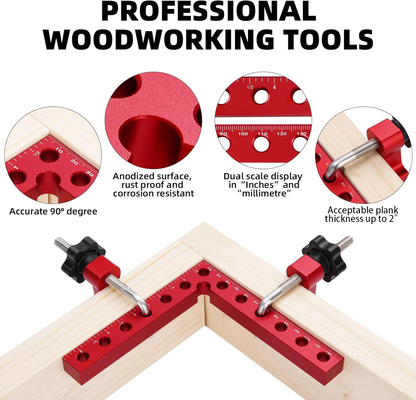⏰Last Day Promotion 49% 🔥 90 Degree Positioning Squares Right Angle Clamps（3 Pack)