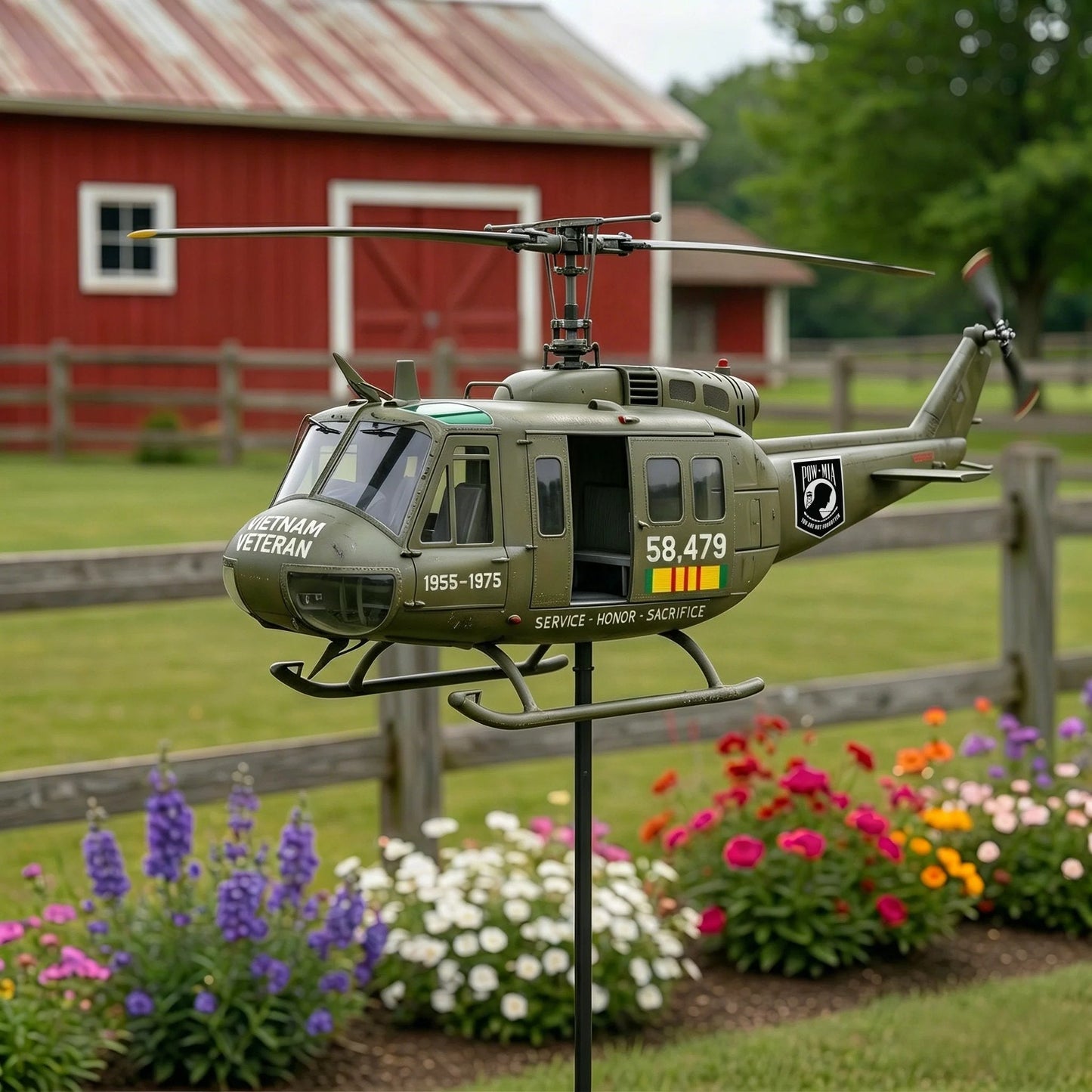 🏆Last Day Promo: 49% OFF 🎖️-Vietnam Veteran UH-1 Helicopter Wind Spinner- ✈️Buy 2 Free Shipping Today!