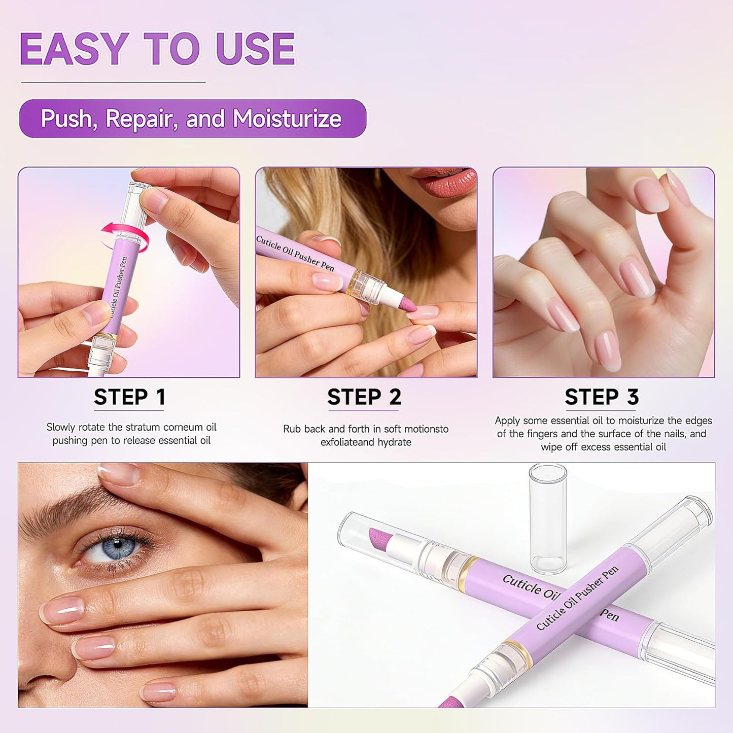 Cuticle Pusher Oil Pen