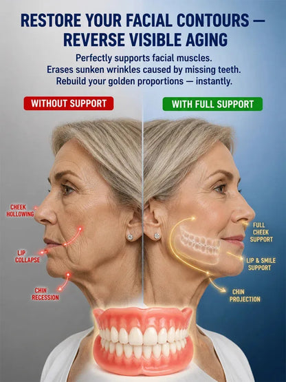 Comfort-fit decorative denture set