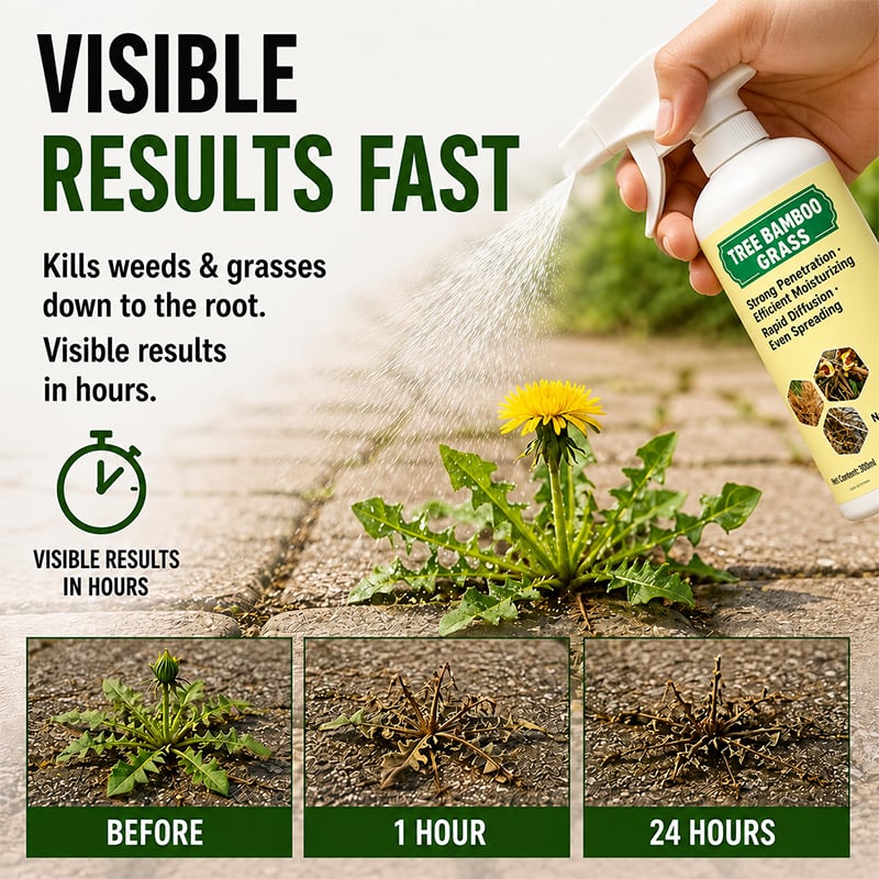 🔥2026 SALE - Fast-Acting Natural Weed & Grass Killer Spray