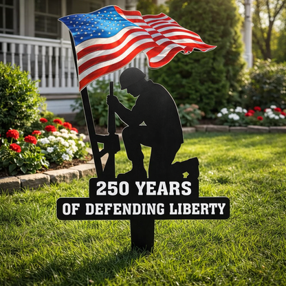 💥🔥 Limited time 57% OFF! First 50 pieces enjoy 57% off! 🔥💥 ✨🇺🇸🗽 Metal Garden Stake – 🎖️ 250 Years of Defending Liberty