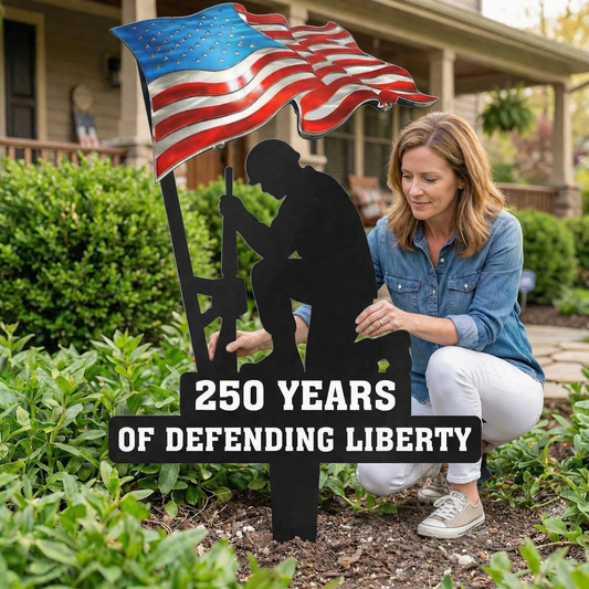 💥🔥 Limited time 57% OFF! First 50 pieces enjoy 57% off! 🔥💥 ✨🇺🇸🗽 Metal Garden Stake – 🎖️ 250 Years of Defending Liberty
