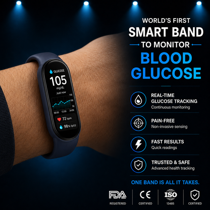🏆 2026 Pryxo™ M9 Non-Invasive Smart Band 📈12 health reports - No-Prick