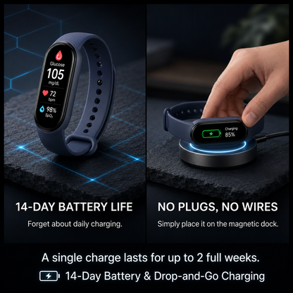 🏆 2026 Pryxo™ M9 Non-Invasive Smart Band 📈12 health reports - No-Prick
