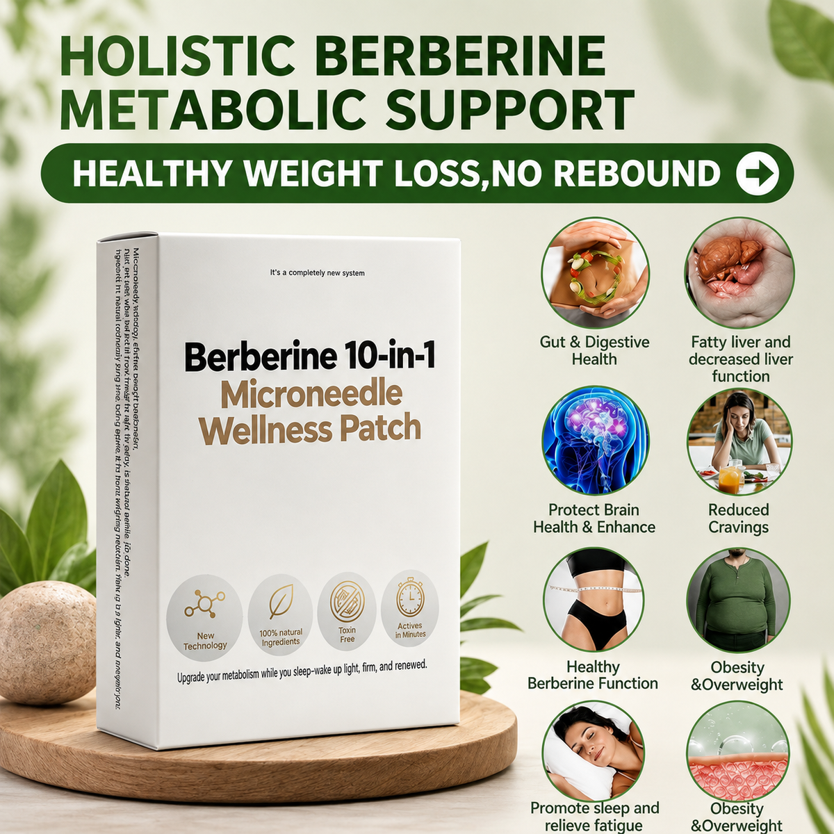 Berberine 10-in-1 Microneedle Wellness Patch