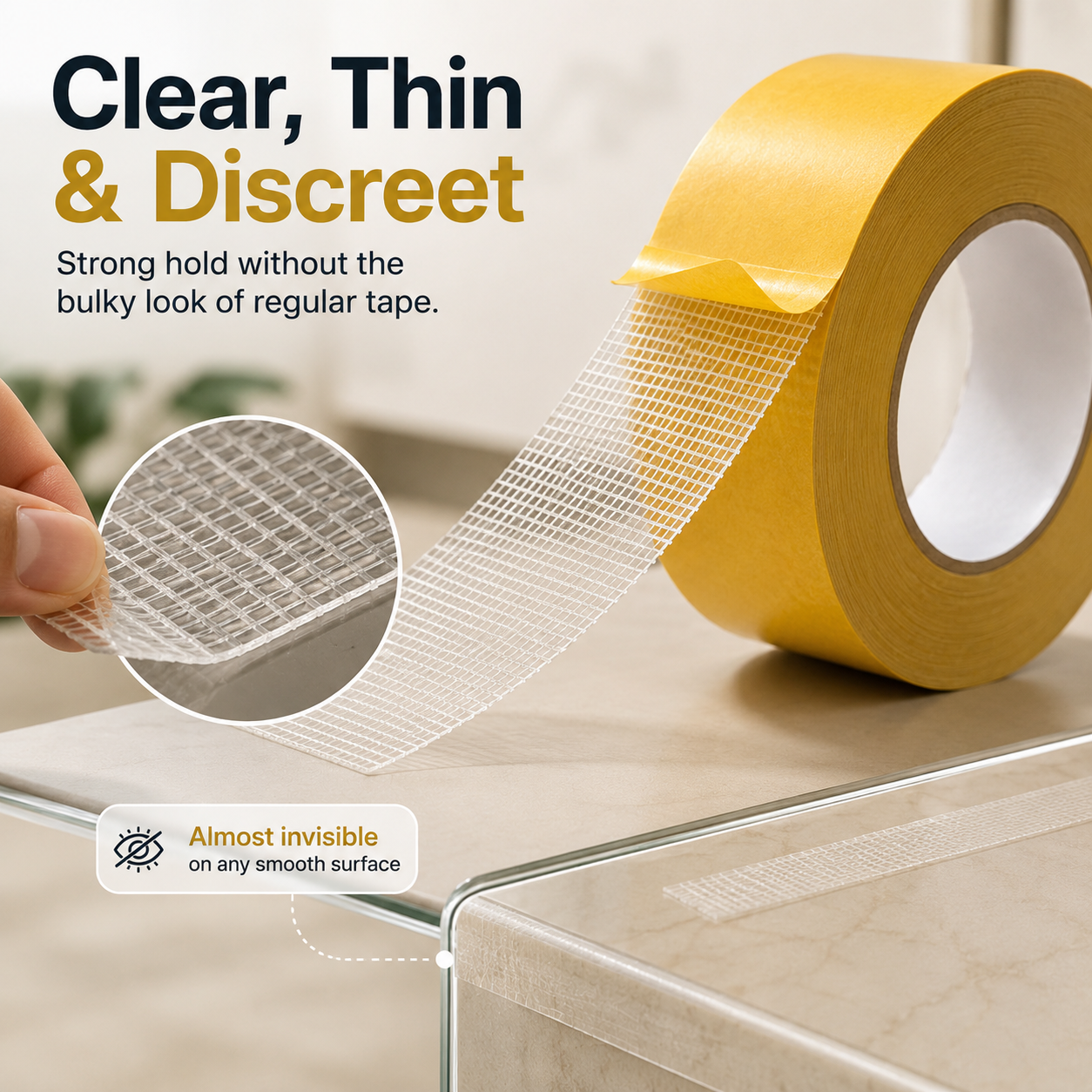 High-Tack Double-Sided Mesh Tape