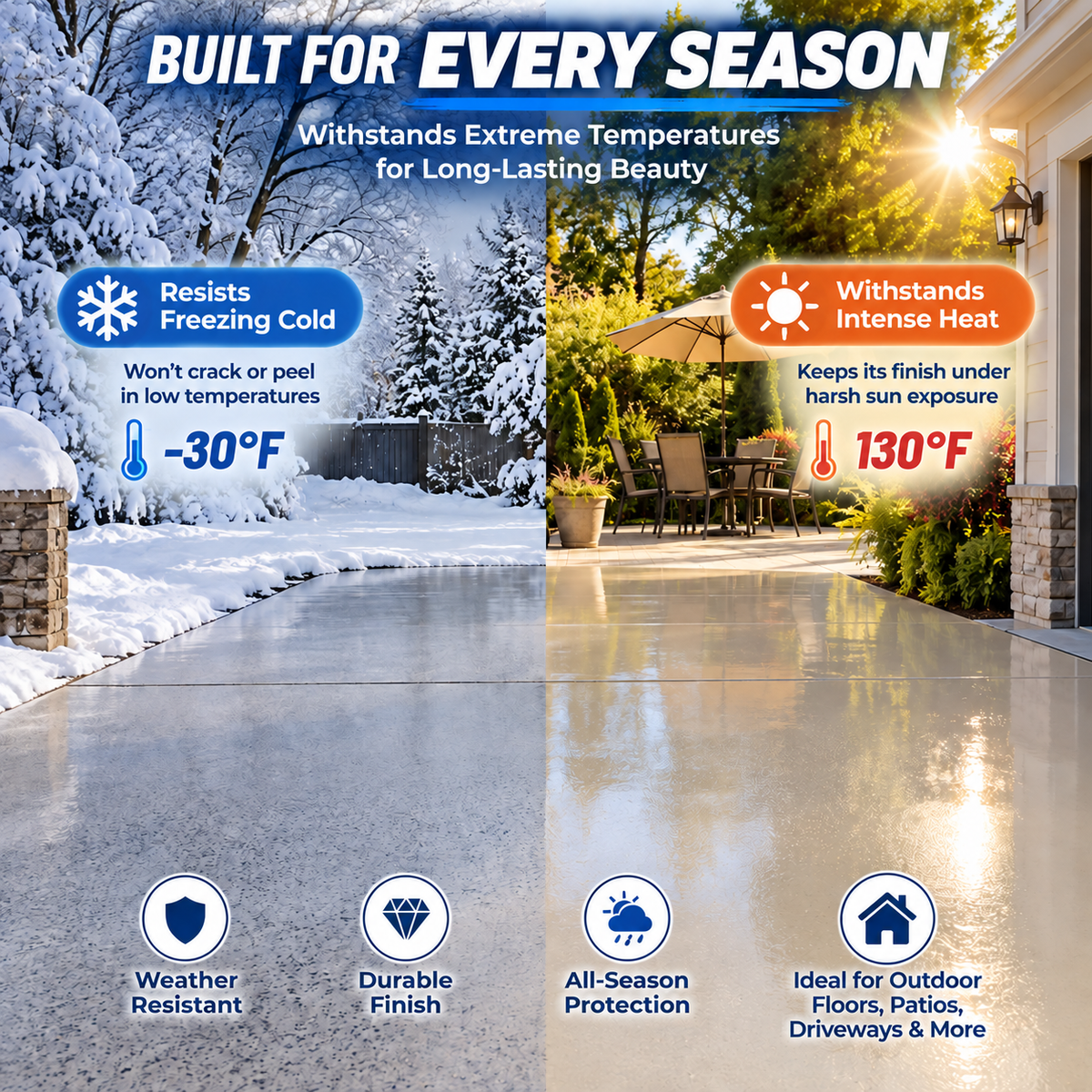 ✨ High-Gloss Self-Leveling Epoxy Floor Coating – Transform Garages, Basements & Workshops