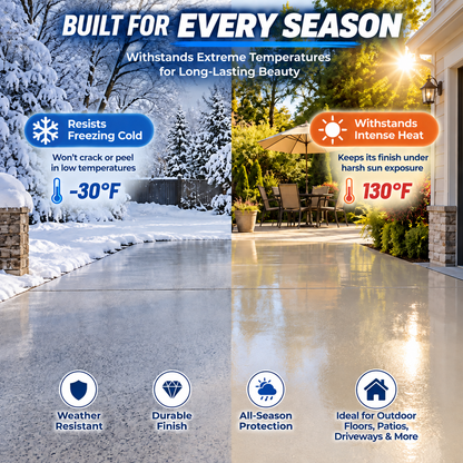 ✨ High-Gloss Self-Leveling Epoxy Floor Coating – Transform Garages, Basements & Workshops