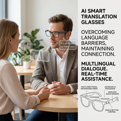 All-weather on-body AI assistant, real-time multilingual simultaneous translation, seamless cross-border communication, all-round AI recognition for everything, on-body professional recorder, hands-free calls, music playback