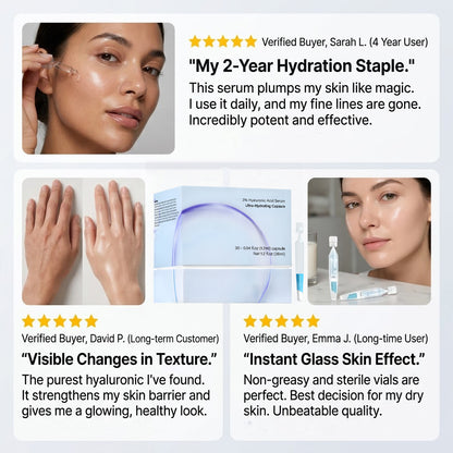 💧💧 30 Vials of Liquid Glass Skin Deeply Hydrate. Repair Fast. Reverse Visible Aging.