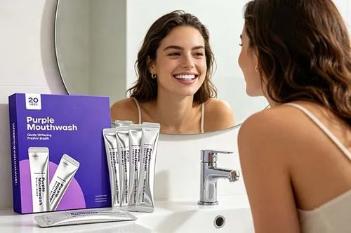 Purple Mouthwash User