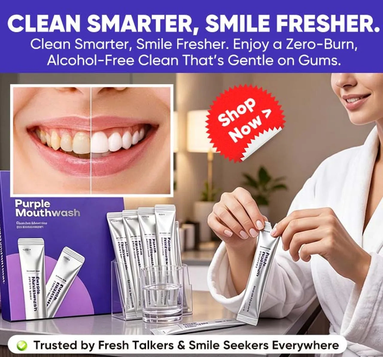 7 Reasons This Gentle Fresh Mouthwash Makes Your Smile Look Brighter In Just 30 Seconds