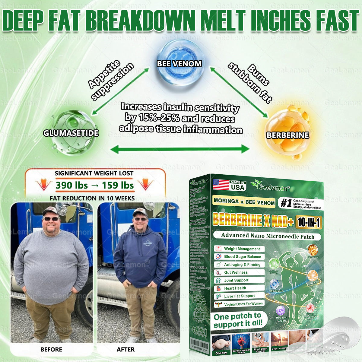 𝐎𝐟𝐟𝐢𝐜𝐢𝐚𝐥 𝐔𝐒 𝐒𝐭𝐨𝐫𝐞 🇺🇸 | ✅𝐆𝐞𝐞𝐋𝐞𝐦𝐨𝐧® Moringa · Berberine × NAD+ 𝟏𝟎-𝐢𝐧-𝟏 𝐀𝐝𝐯𝐚𝐧𝐜𝐞𝐝 𝐍𝐚𝐧𝐨 𝐌𝐢𝐜𝐫𝐨𝐧𝐞𝐞𝐝𝐥𝐞 𝐏𝐚𝐭𝐜𝐡 — 𝐎𝐧𝐜𝐞 𝐃𝐚𝐢𝐥𝐲, 𝐕𝐢𝐬𝐢𝐛𝐥𝐞 𝐑𝐞𝐬𝐮𝐥𝐭𝐬 𝐢𝐧 𝟕 𝐃𝐚𝐲𝐬