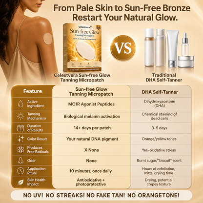 Celestvéra® Sun-Free Glow Tanning Micropatch