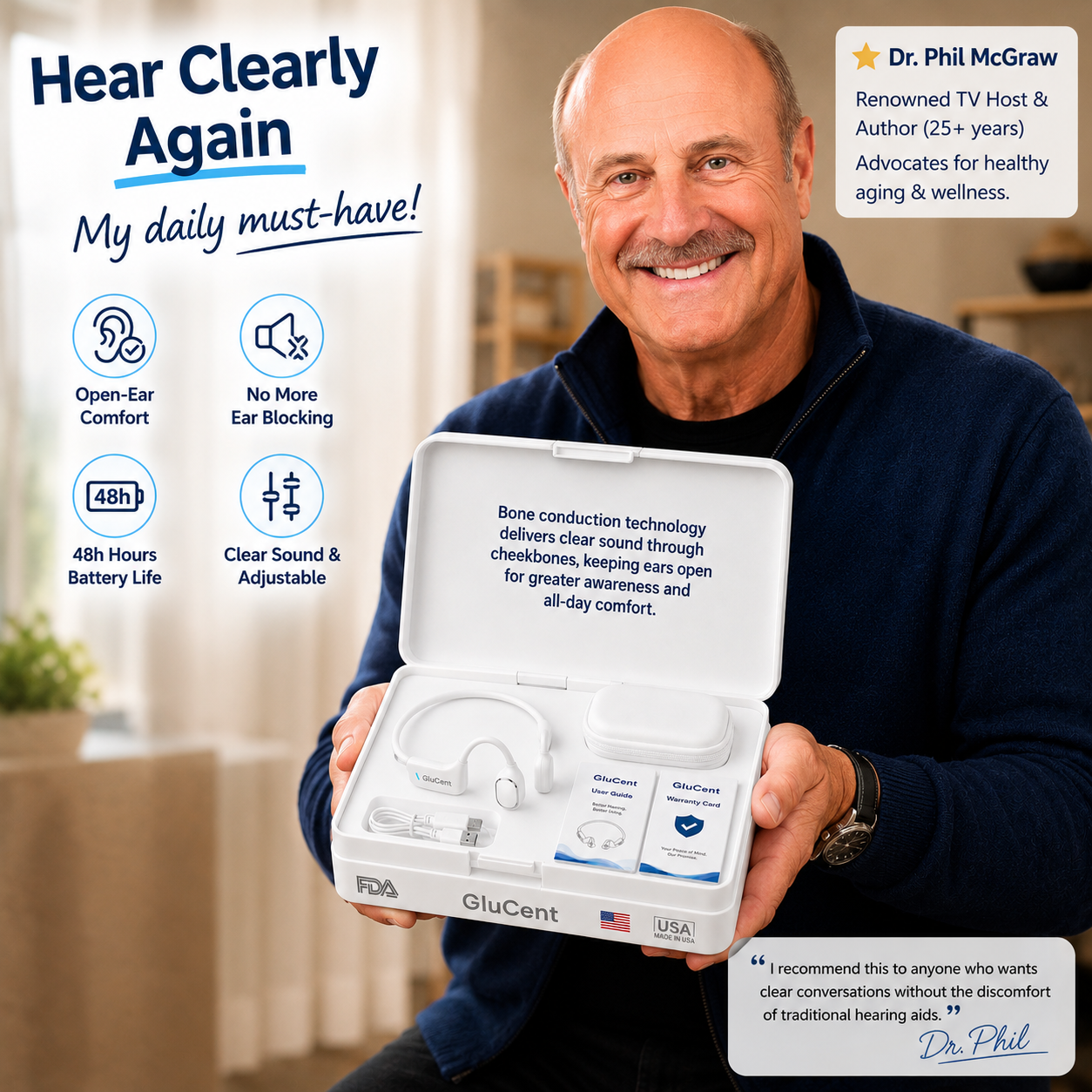 Dr. Phil McGraw Celebrity Endorsement My Daily Must-Have