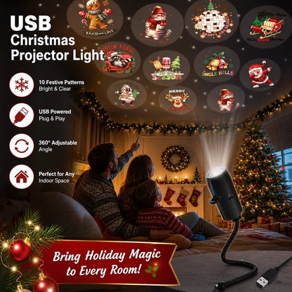 🎃🎄 Plug-and-Play HD Christmas/Halloween/Starry Sky Projector