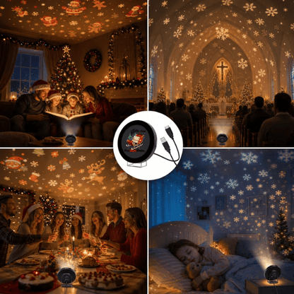 🎃🎄 Plug-and-Play HD Christmas/Halloween/Starry Sky Projector
