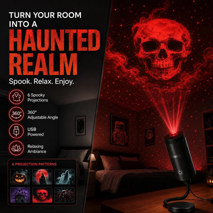 🎃🎄 Plug-and-Play HD Christmas/Halloween/Starry Sky Projector