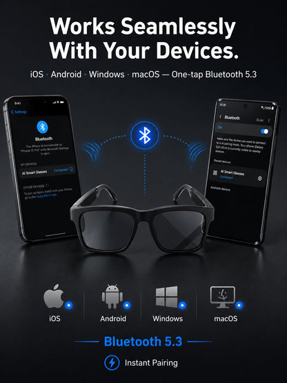 AI Smart Bluetooth Glasses