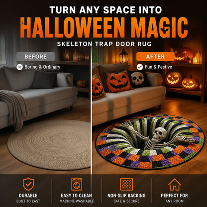 🔥Last Day 50% OFF🔥Spooky 3D Halloween Illusion Rug 🎃🕷️